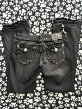 MEK Denim Lyon Easy Bootcut Jeans Black Size 28 NWT